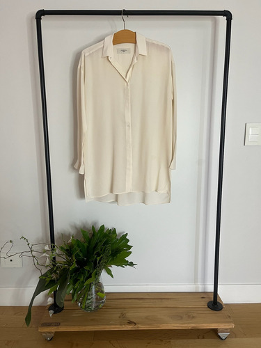 Camisa Mujer Crema Maxmara Talle M No Rapsodia Et. Negra