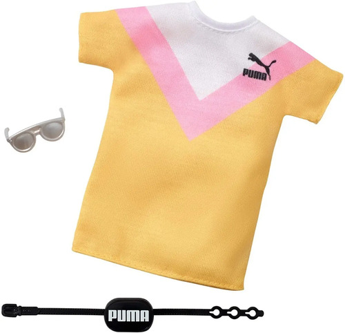 Barbie Puma Fashion Pack 2019 Playera Rosa Y Amarilla | Meses sin intereses