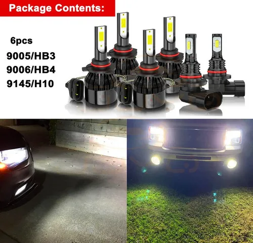 For 9145 9005 9006 14000lm Kit Led De Haz Alto/bajo For