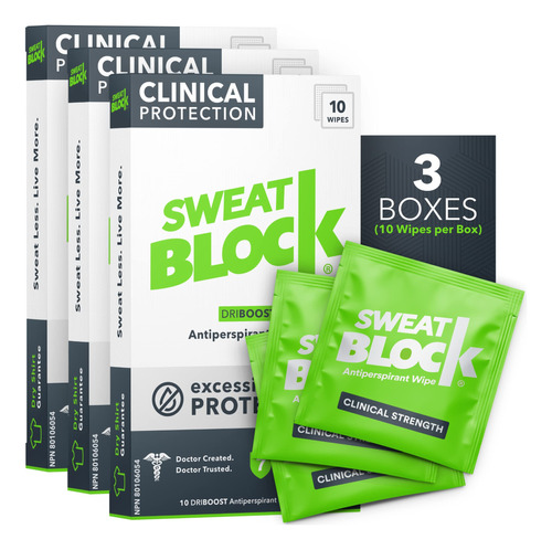 Antitranspirante Sweatblock  Fuerza Clnica (3 Cajas, Ahorra