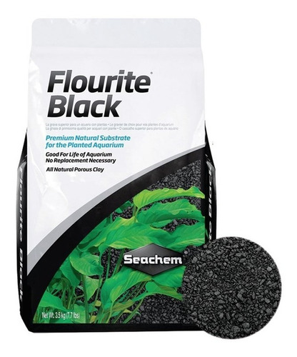 Sustrato Negro Flourite Black Seachem 3.5kg Acuario Plantado