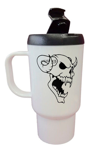 Jarro Termico Skull Angry Calavera Enojada M2