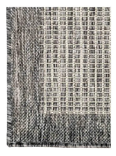 Alfombra Exterior Gris Tipo Yute 230 X 160 Cm Mihran +