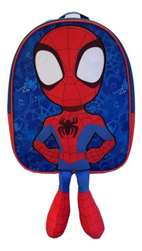 Mochila Spiderman Spidy 3d Con Patitas Para Niño Disney