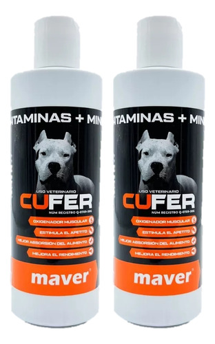 2 Cufer 250ml //vitamina Minerales Estimula Apetito/musculos