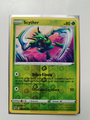 Scyther - 004/192 - Common Reverse Holo Pokemon Tcg