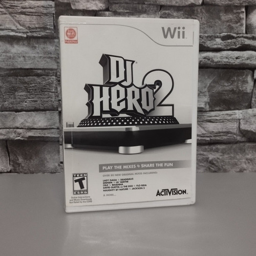 Dj Hero 2 Juego Para Nintendo Wii Lady Haga Eminem Rihanna 