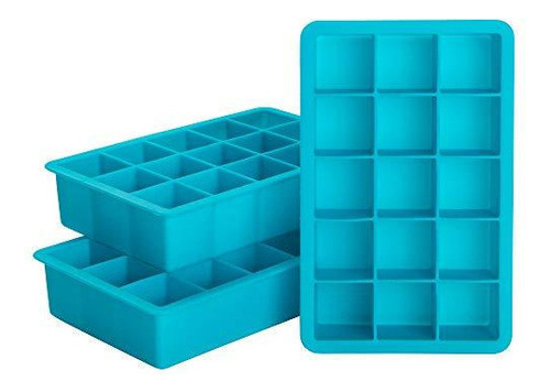 3 Silicone Ice Cube Trays For Whiskey, Tequila, Cocktails