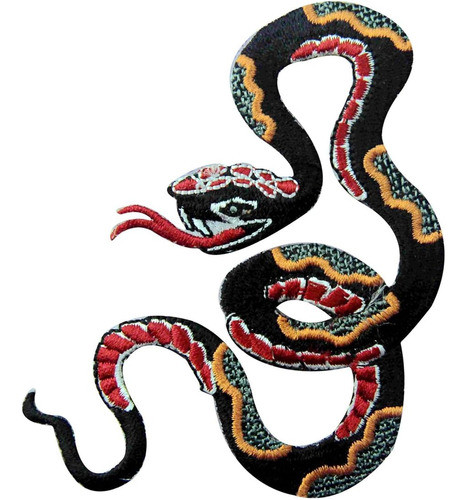 Parche Bordado Diseño De Serpiente Coser O Planchar