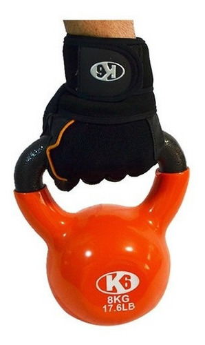 Kettlebell Pesa Rusa De Hierro Y Pvc 8kg  K6 Fitness