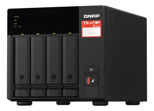 Storage Nas Qnap 4 Baias Amd Ryzen V1000 Ts-473a-8g-br