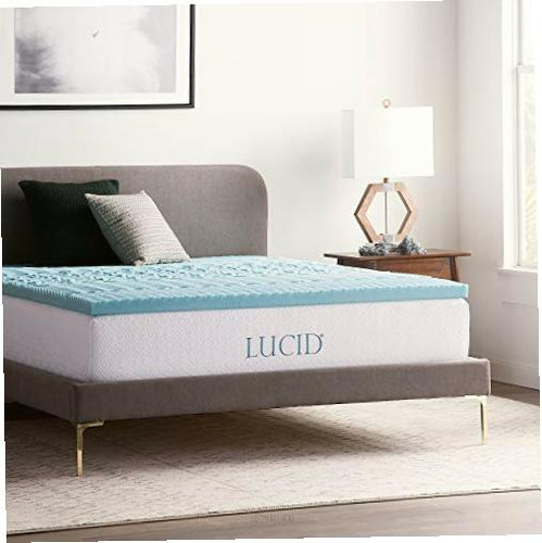 Sobrecolchón Lucid INDIVIDUAL 5cm Memory Foam Suave Con Gel