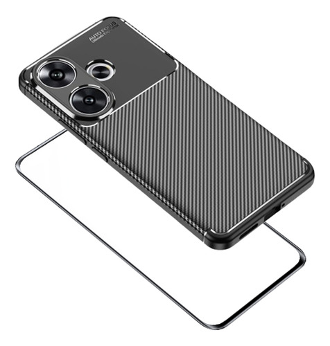 Capa Para Redmi 13x Casca Macia Do Besouro+mica