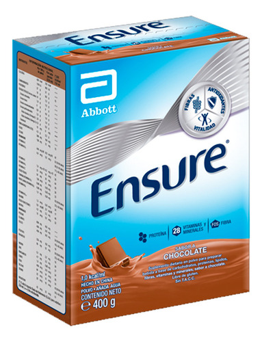 Suplemento Dietario Ensure En Polvo De Chocolate X 400g.