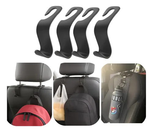 4 Gancho Pendurar Bolsas Sacolas Carro Suporte Banco Viagem