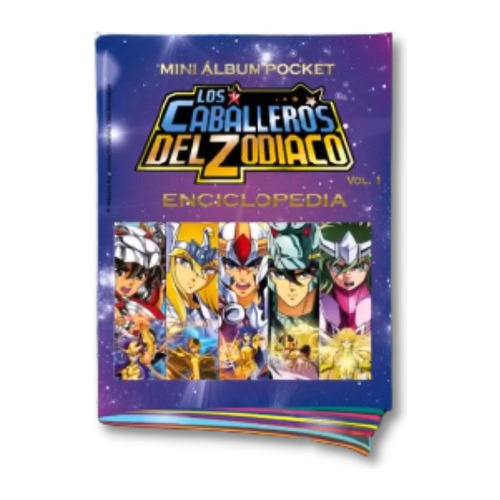 Mini Álbum Caballeros Del Zodiaco Enciclopedia + Figuritas