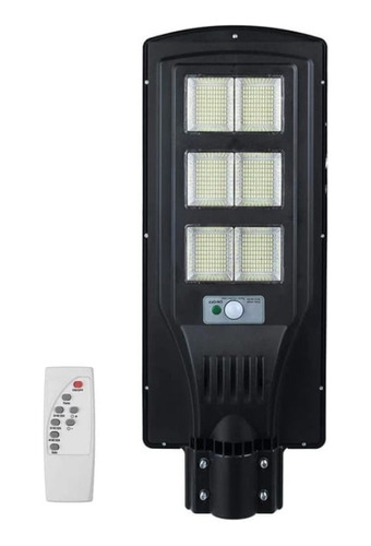 Luminaria Solar Led Luz Amarilla 200w De Pared + Poste Ip65