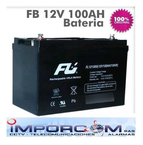 Bateria Seca 12 Voltios 100 Amperios Doble Proposito Importa