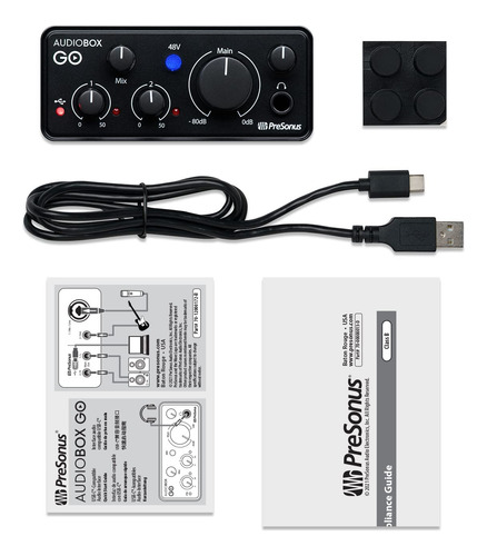Interface De Áudio Presonus Audiobox Go Usb-c Com Studio One