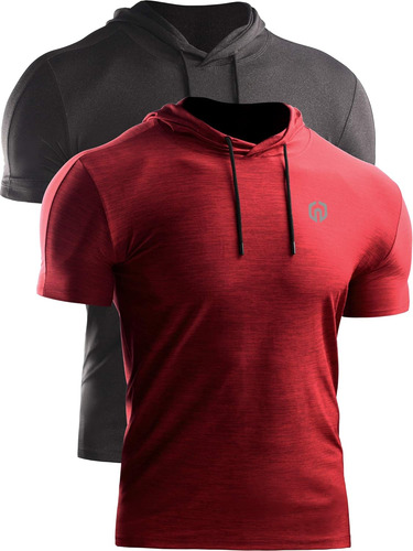 Camisa Deportiva Dry Fit Performance Con Capucha Para Hombre