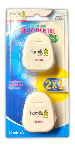 Seda Dental Pack Oferta X2 Menta Fresca 50mt C/u Family Set