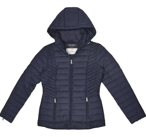 Chamarra Corta De Pluma De Ganso Sint tica Dama Mujer Cbf 1 599