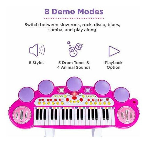 Best Choice Products Musical Kids Teclado Electronico 37 Pi