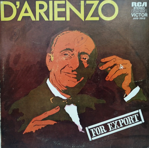 Disco Lp - Juan D'arienzo Y Su Orquesta / For Export. Album 