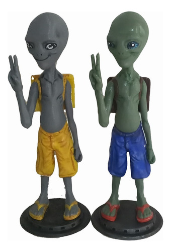 Figura / Muñeco Alien Extraterrestre Paul Dedos En V 3d 30cm