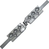Comprar Molde Para Fabricar Plomadas Pasantes Aceituna Peter Nro 24