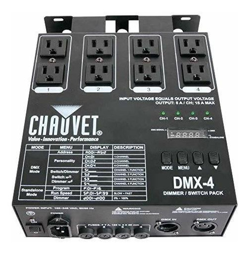 Luces Led Para Dj Chauvet-plata(dmx-4)