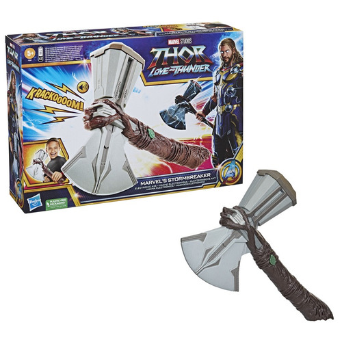 Figura Hasbro Hacha Electrónica Storm Thor Love Thunder 34cm