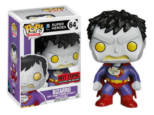 Funko Pop! Original Dc #64 Bizarro + Protector De Acetato