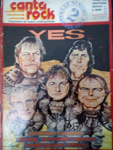 Revista Canta Rock Especial Yes 1985