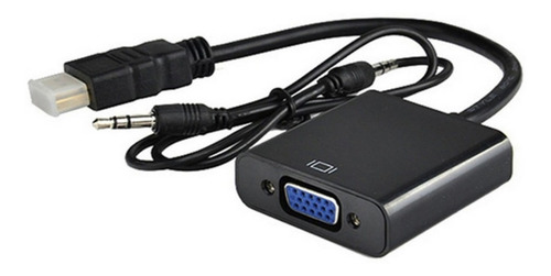 Imagen 8 de 9 de Cable Hdmi A Vga Convertidor Adaptador Pc Tv Monitor + Audio