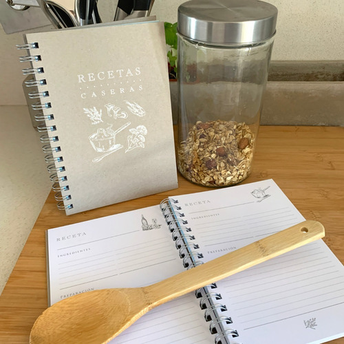 Recetario - Cuaderno De Recetas - Mil Letterpress