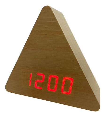 Reloj De Madera (con Termómetro) Model: Vst-873 Trinag Vert