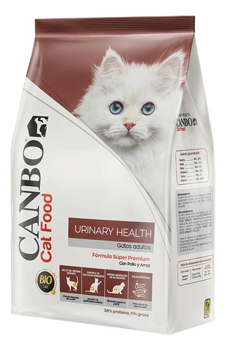 Comida Gatos Adultos Canbo Súper Premium Salud Urinaria 7kg