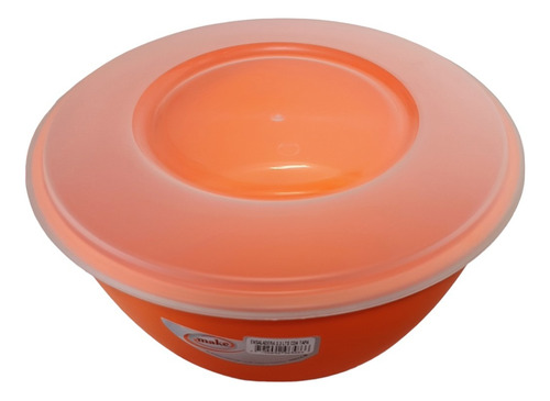 Ensaladera Con Tapa 3.3lts Color Naranja
