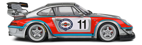 Miniatura Porsche 911 Rauh-welt Begriff (993) Bodykit Martini Racing 2020 Prateado 1:18 Solido