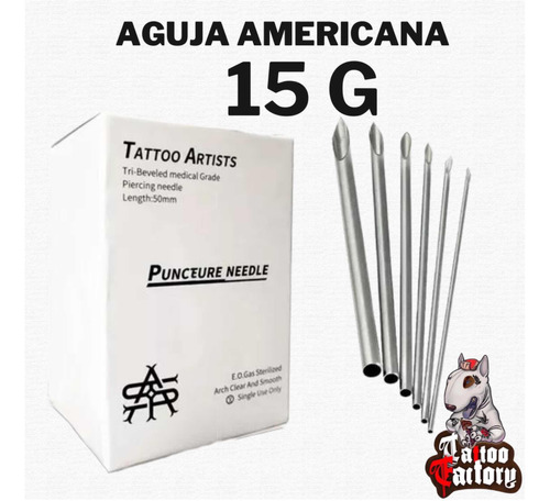 Aguja Americana 15 G