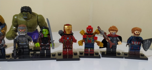 16 Legos Avengers Hulk Capitan America Iron Man Spiderman