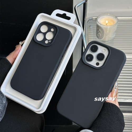 Funda Capa Logo Lable Funda De Silicona Para iPhone 7 8 Se 2020 2022 14 15 Plus X Xr Xs Max 11 12 13 Mini 16 Pro Max Matte