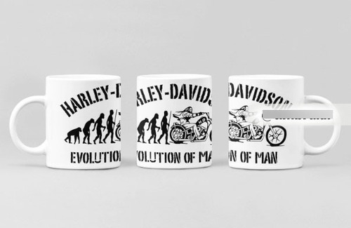 Taza De Ceramica Harley Davidson Men Evolution Moto 