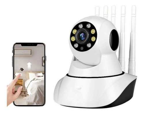 Camara Seguridad Ip Robotica Hd Wifi Inteligente 5 Antenas