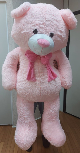 Imagem 1 de 2 de Urso Rosa Enorme Gigante 1,60 Mts 160cm Presente Namorada