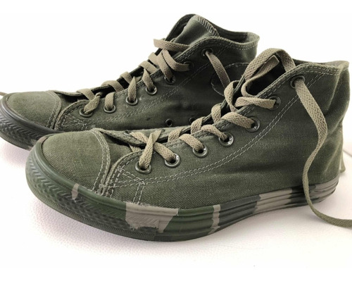 Botas All Star Converse Verde Militar Suela Camuflada 38 | Cuotas sin  interés