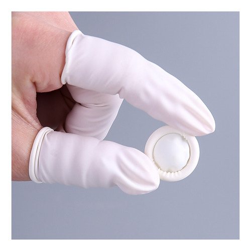 100u Dedales De Látex Para Manicure O Cunas Para Dedos