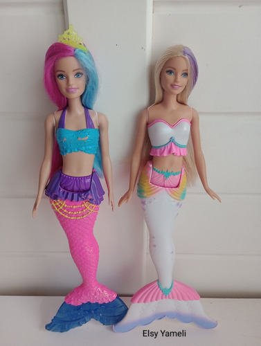 Duo De Barbies Sirenas Dreamtopia Y Crayola (Usado)