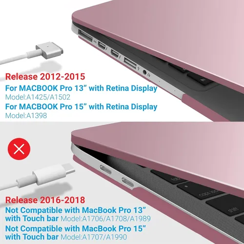 Ibenzer Funda Rígida Para Macbook Pro 13 2012-2015 A1502 A14